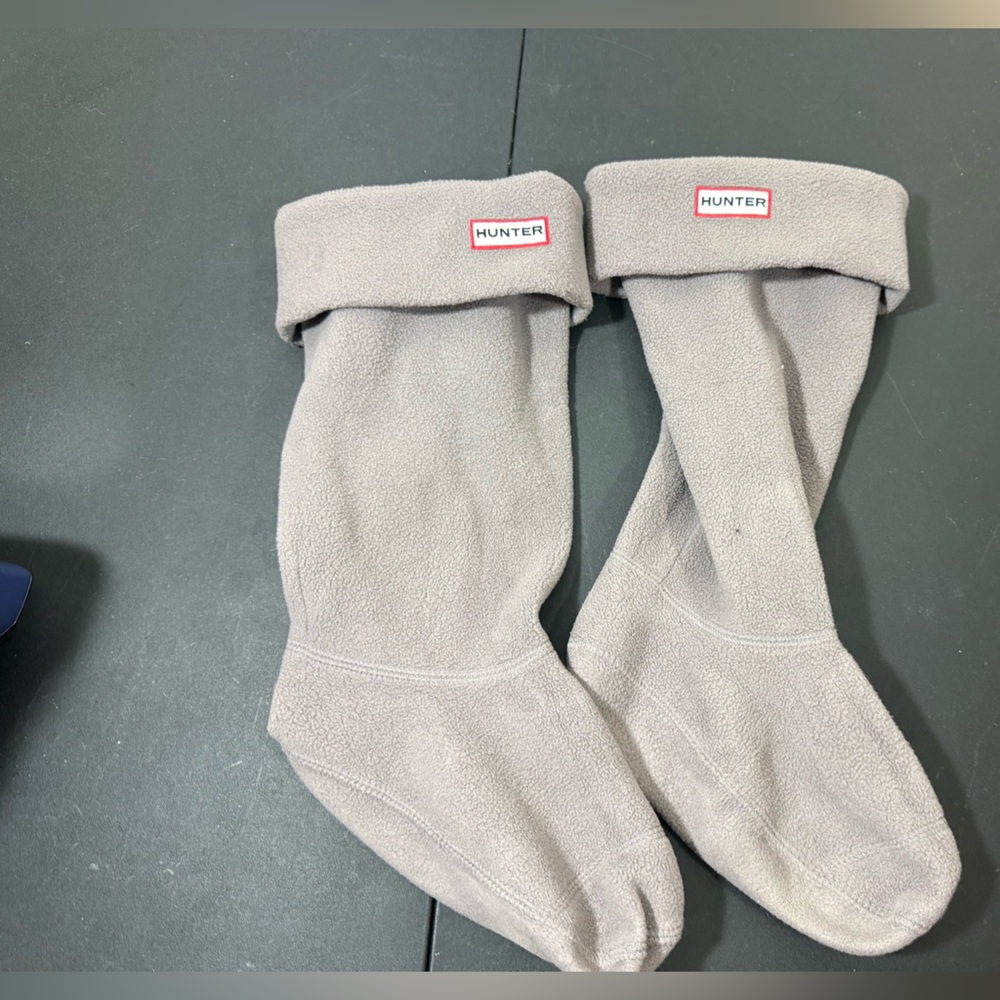 Hunter Fleece Socks Gray Size 5-7